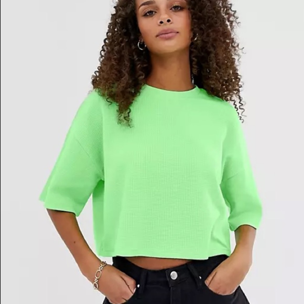 Asos Light Green Crop Top